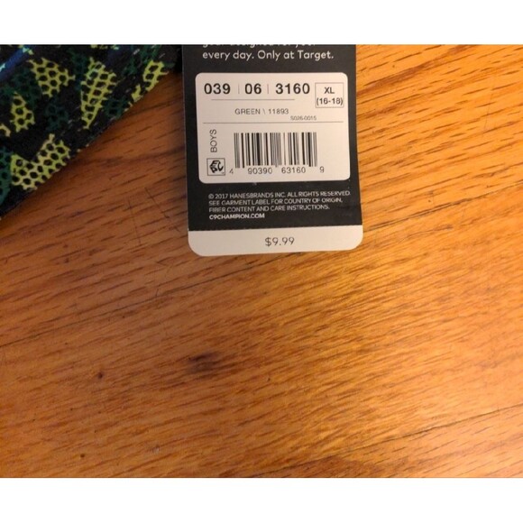 Hanes Green and Black Athletic Shorts with Digital Camouflage - Picture 2 of 6